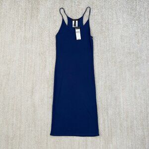 NWT Revolve BCBG Max Azria Blue Ribbed Midi Dress S